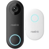 Sonerie video wireless Reolink, PoE, 5MP 2K, MicroSD, Detectie persoana, Microfon, Difuzor - D340P SafetyGuard Surveillance