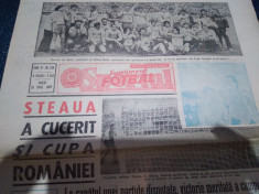 ZIARUL SPORTUL SUPLIMENT FOTBAL 30 IUNIE 1989 STEAUA A CUCERIT CUPA foto