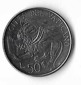 Moneda 50 lire 1985 - Vatican foto