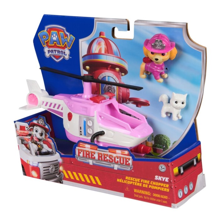 Patrula catelusilor vehicul de salvare masina de pompieri si figurina skye