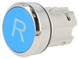 Comutator Apăsare 22mm Albastru