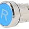 Comutator Apăsare 22mm Albastru