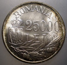 R.170 ROMANIA MIHAI I 25000 LEI 1946 XF/AUNC