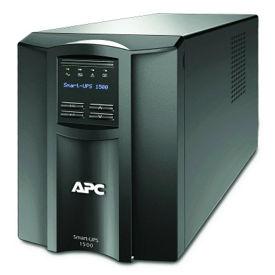 UPS APC &amp;amp;quot;Smart-UPS SMT&amp;amp;quot; Line Int. cu sinusoida pura cu management mini tower 1500VA / 1000W AVR IEC x 8 1 x baterie RBC7 display LCD back-up foto