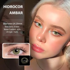 Lentile de contact colorate diverse modele cosplay -Hidrocor Ambar foto