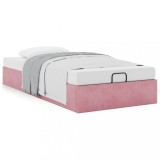 VidaXL Cadru pat otoman fără saltea roz 100x200 cm catifea 3310948