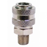 Conector rapid pneumatic 1/4" M Raider QC04 din otel nichelat