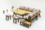 Set mobilier de gradina, Divona, Daisy, Cappuccino