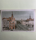 Carte poștală Cluj vedere din strada Horea, Circulata, Printata