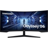 Monitor Gaming curbat LED VA SAMSUNG Odyssey G5 LC34G55TWWPXEN, 34&quot;, WQHD, 165Hz, Negru