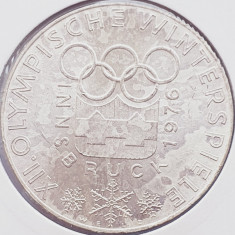 427 Austria 100 Schilling 1974 1976 Olympics, Innsbruck km 2926 argint
