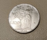 Moneda Italia 100 Lire 1956, S071. Numismatica