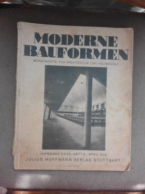 Modern Bauformen, aprilie 1936 (revista de arhitectura) foto