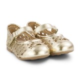 Balerini Fete BIBI Anjos Mini Gold Perforati 22 EU, Auriu, BIBI Shoes