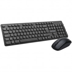 Kit Tastatura + Mouse Delux KA150UKIT 800 dpi USB Black foto