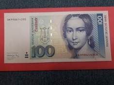 Bancnota 100 marci 1991 - GERMANY 100 DEUTSCHE MARK 1991 #41b - UNC foto