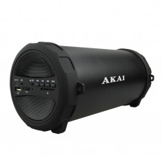 Boxa portabila Bluetooth Akai, 10 W, USB, 10 m, 1 x Aux, radio FM, 1500 mAh, acumulator foto