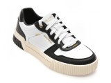 Pantofi sport SKECHERS alb-negru, JADE, din piele ecologica