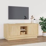 Comodă TV, stejar sonoma, 102x35x45 cm, lemn prelucrat