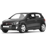Macheta Volkswagen Golf GTI neagru replica metal cu usi deschise si mecanism pull back fara cutie proprie