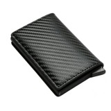 Cumpara ieftin Portofel pentru barbati, protectie antifurt RFID, compact, piele ecologica, 10 x 6.5 x 2 cm, negru