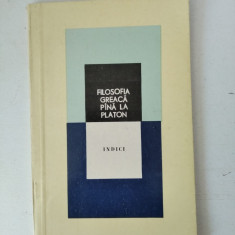 Filosofia greaca pana la Platon. Indici