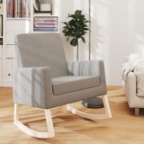 Cumpara ieftin Scaun balansoar, gri deschis, material textil