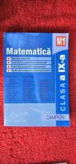 MATEMATICA M1 CLASA A IX A EDITURA CAMPION , MARIUS BURTEA , GEORGETA BURTEA