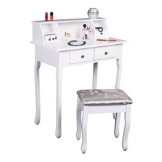Masuta de toaleta cu taburet Rodes 80x40x93.5 cm