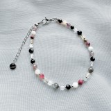 Bratara reglabila argintie cu cristale - zodia gemeni