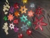 LOT FASUNGURI VECHI FLORI ORIGINALE joc lumini vechi Craciun,instalatie pom de iarna FLORI,Instalatie VECHE pentru brad FLORI-FARA cablu-vezi foto
