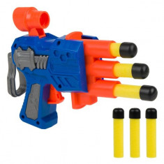 Arma de jucarie pentru copii, model lansator cu 6 proiectile, 12 cm foto