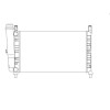 Radiator racire Fiat Fiorino, 01.1988-05.2001, Uno, 09.1989-12.1993, Motorizare 1, 4 51/52kw; 1, 5 55kw; 1, 6 55kw Benzina, tip climatizare Cu/fara A
