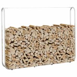 vidaXL Suport pentru lemne de foc 200x25x150 cm Oțel galvanizat 4100705