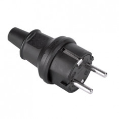 Stecher 16A 250V IP44 negru 2237 Kemot