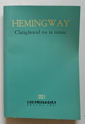 CASTIGATORUL NU IA NIMIC de HEMINGWAY,1964 *BLOC DE FILE INDOIT foto