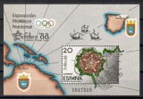 Spania 1988 - Expozitia Nationala Filatelica Exfilna `88, Pamplona, coliță, MNH