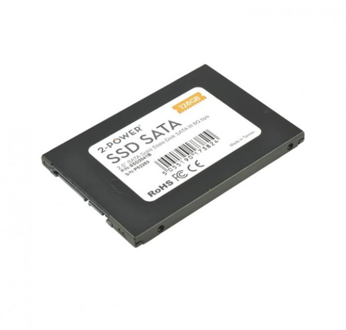 Solid-State Drive Nou (SSD) 2.5 inch, 2-Power, 128GB, Sata iii, Negru