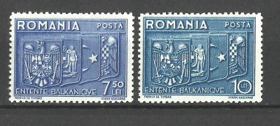 Romania 1938 - LP 123 ,&amp;quot;Intelegerea Balcanica &amp;quot; - MNH foto
