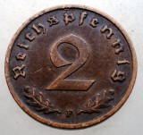 2.816 GERMANIA 2 REICHSPFENNIG 1938 F EROARE, Europa, Bronz