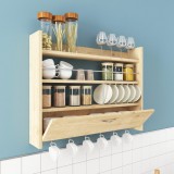 Cumpara ieftin Raft de bucatarie Knott, Stejar, 85x65x15 cm