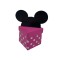 Cutie Din Carton pentru dulciuri, model Minnie Mouse, roz, 7.3 cm x 7.3 cm