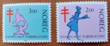 NORVEGIA&#039;&#039; 1953 -Lupta cd Tuberculoza&#039;&#039;-Serie ff vache -Completa 2VAL-MNH LUX -NESTAMPIL.-VEZI SCAN, Nestampilat