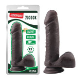 Dildo Fashion Dude- 7.9 Inch Cock Brown