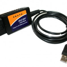 Interfata diagnoza auto OBD2 ELM 327, conectare prin USB