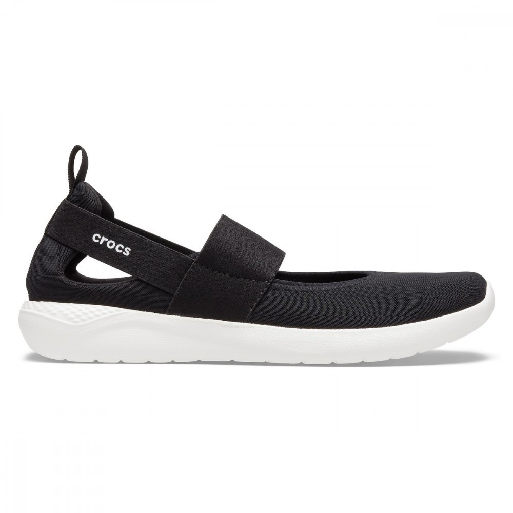 Pantofi Crocs Women's LiteRide Mary Jane Negru - Black/White | arhiva ...