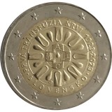 Moneda 2 euro comemorativa SLOVACIA 2023(1), UNC, Europa, Cupru-Nichel