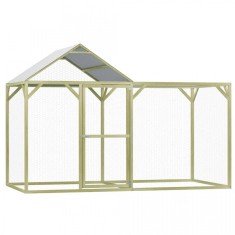 Cote? de gaini, 3 x 1,5 x 2 m, lemn de pin tratat FSC foto