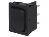 Comutator Basculant DP3T ON-OFF-ON 16A/250V Negru IP40