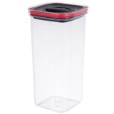 Cutie de Depozitare Alimente, Cyrax, Cutie de tip Container, Recipient pentru Cereale in Bucatarie, 11.5 x 11.5 x 23 cm, volum 2000 ml, Transparenta c